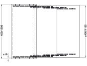 LUNCH+39 PO Drw Table Fitting 450/1200mm