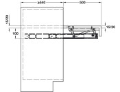 OPLA PO W/T w Shelf 40kg 450mm St/AA