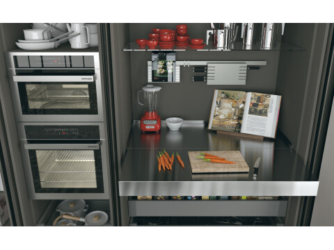Pull Out Worktop, Aligned with Shelf, OPL�