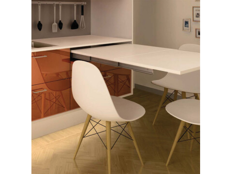 Pull-Out Table Fitting, Self-supporting, LUNCH