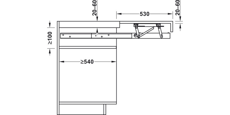 OPLA TOP PO W/T 40kg 600mm St/AA Slv