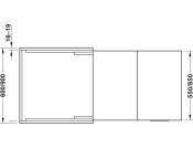COOK PO W/T w Int Storage 60kg 600mm Slv