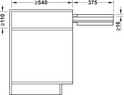 FUNCTIONAL PO W/T w Storage 40kg 600mm