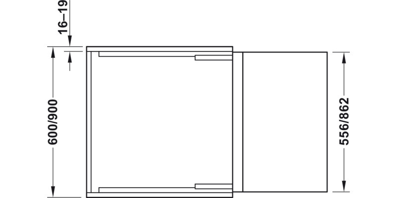 FUNCTIONAL PO W/T w Storage 40kg 600mm
