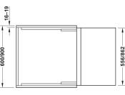 FUNCTIONAL PO W/T w Storage 40kg 600mm