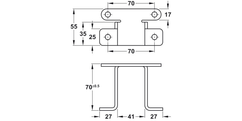 Ropox Wall Bracket St Wht Paint