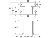 Ropox Wall Bracket St Wht Paint