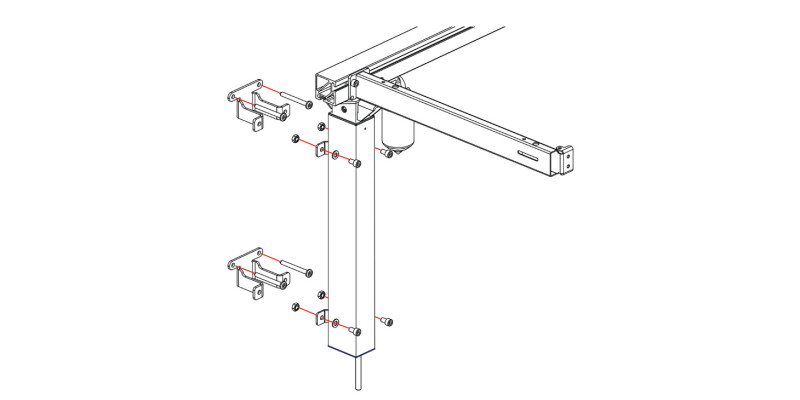 Ropox Wall Bracket St Wht Paint