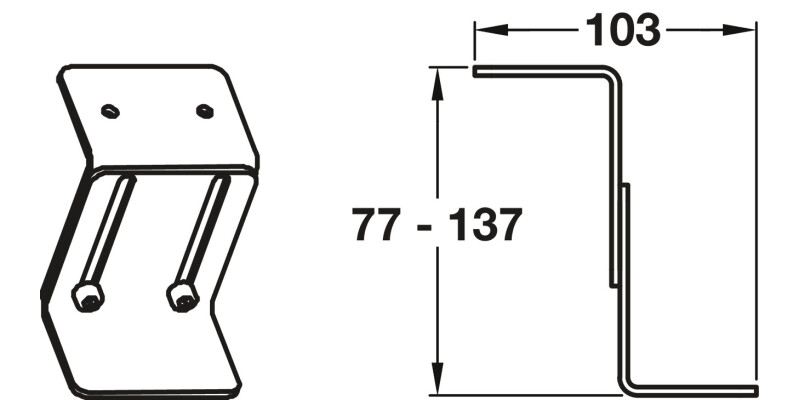 Ropox Hidden Panel Fittings St Wht Paint