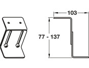 Ropox Hidden Panel Fittings St Wht Paint