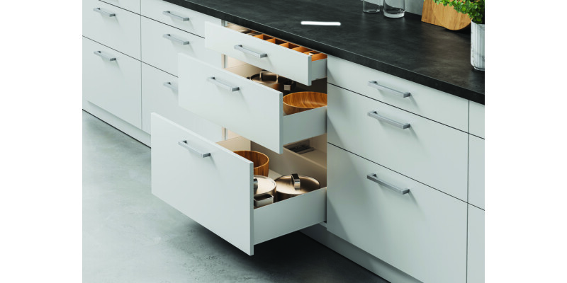 MX Std Sgl Drw Sides 80/300mm St Wht