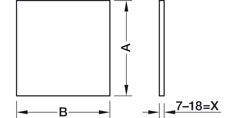 MX Std Sgl Drw Sides 80/300mm St Wht