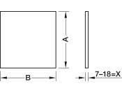 MX Std Sgl Drw Sides 80/300mm St Wht