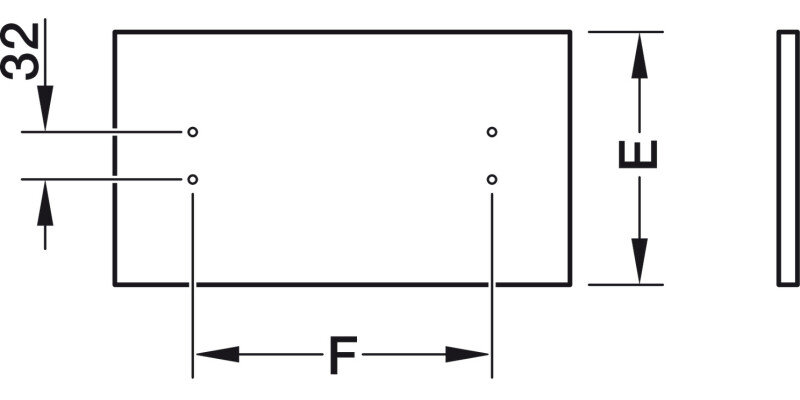 MX Std Sgl Drw Sides 80/300mm St Wht
