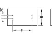 MX Std Sgl Drw Sides 80/300mm St Wht