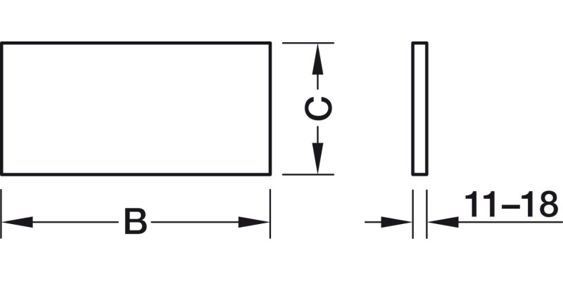 MX Std Sgl Drw Sides 80/300mm St Wht
