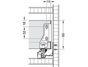 MX Std Sgl Drw Sides 80/300mm St Wht