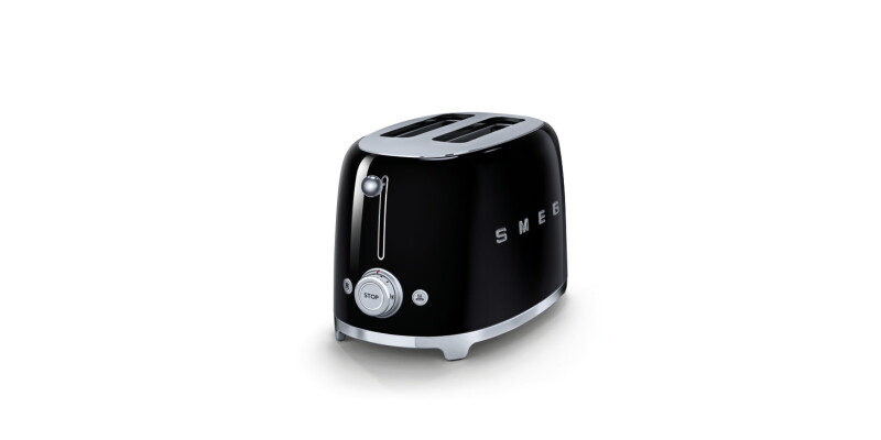 Smeg FAB TSF01BLUK Toaster 2 Slc Blk