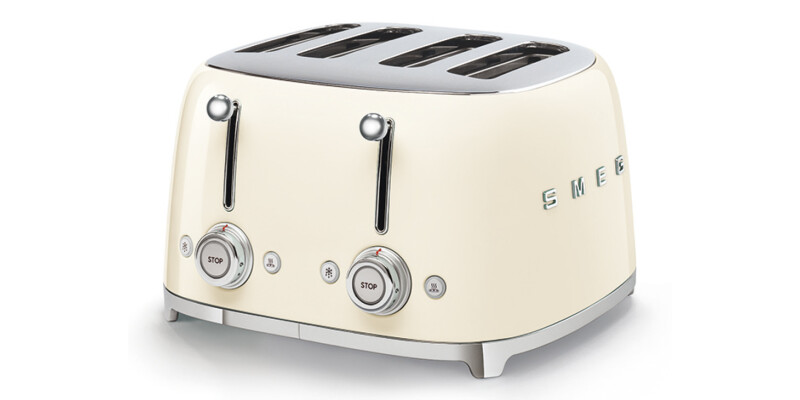 Smeg TSF03CRUK Toaster 4 Slc Crm