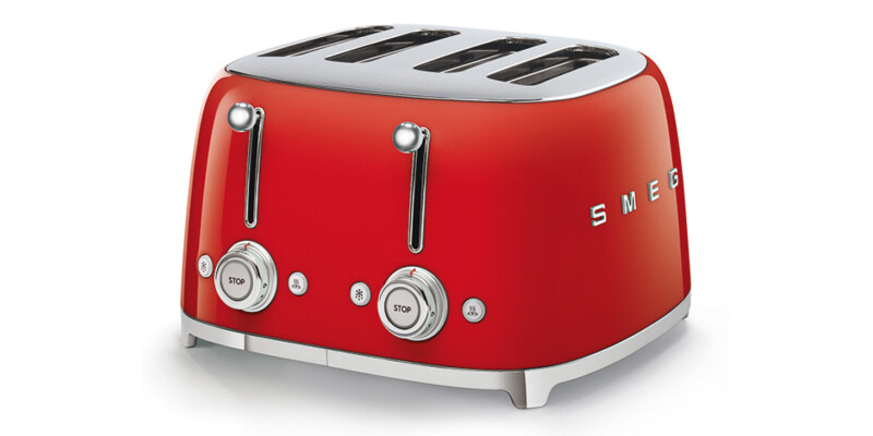 Smeg TSF03RDUK Toaster 4 Slc Red