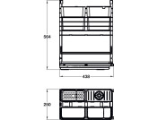 PO Multi Bskt/Run Set 300mm Base Mount