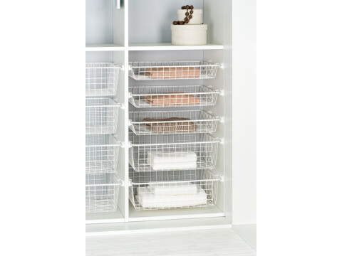 Wardrobe Basket, Depth 494 mm, Load Capacity 15 kg, Steel