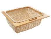 Wicker Baskets/Runs Set 500mm Oak/Pale