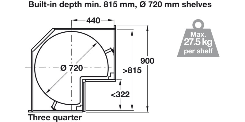 VS CorWheel Pro Base PO 3/4 Lva/Lva