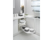 Fly Moon3 PO Corner RH 400mm Wht/Chr