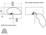 Fly Moon3 PO Corner RH 400mm Ant