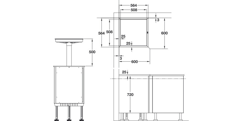 Ninka Qanto Unit w PO Tray Decor Top