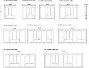 Cutlery Ins for MXA 431/400mm Pl Gry