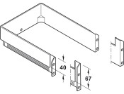 MX P/S/A Waste Trap Insert 300x67mm Ant