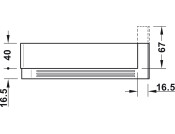 MX P/S/A Waste Trap Insert 300x67mm Gry