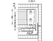 MX Slim A Drw Sides 13/89/270mm St Ant
