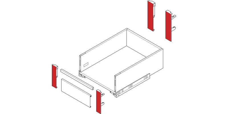 MX Slim A Fnt Brkts 175mm Pl Ant