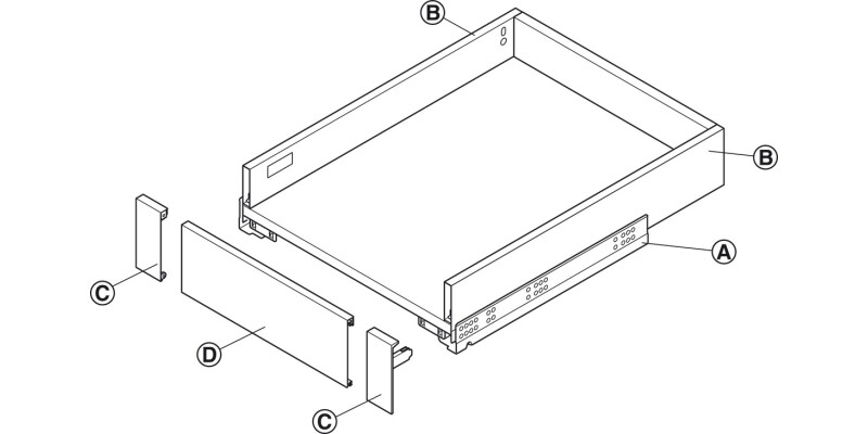 MX Slim A Panel 1100mm 89/128/175mm Gry