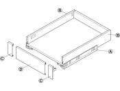 MX Slim A Panel 1100mm 89/128/175mm Gry