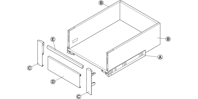 MX Slim A Panel 1100mm 89/128/175mm Gry