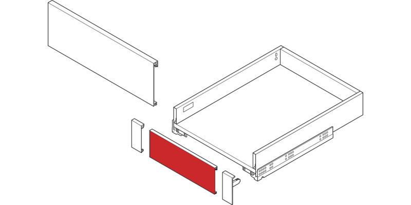 MX Slim A Panel 1100mm 89/128/175mm Gry