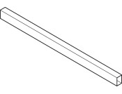 MX Slim A Cross Rail 1100mm Alu Gry