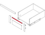 MX Slim A Cross Rail 1100mm Alu Gry