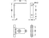 MX Slim A Fnt Brkt 175mm Metal