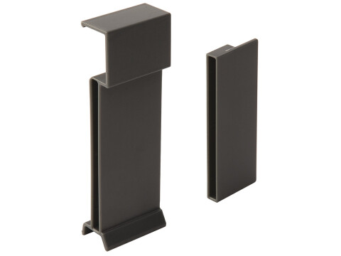 MXS Glass Panel Hldr Set Rec Rail Ant