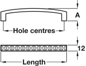 Crystal D Pull Hdl ZA Pol Chr 128mm cc