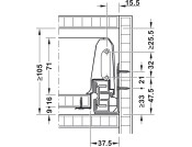 MXS Std Drw Set Full 35kg 84/450mm Wht