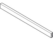 MXS Front Cross Rail Set 1100mm Alu Ant