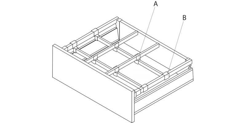 MXS Front Cross Rail Set 1100mm Alu Ant