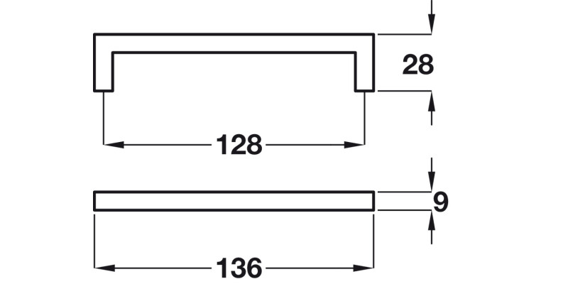 Morgan D Pull Handle ZA Pol Chr 128mm cc