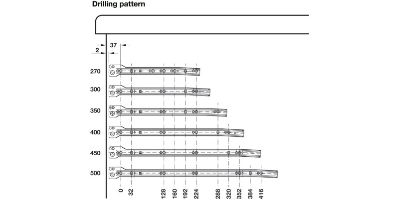 MX Mtl Drw Sides Sgl 20kg 86/300mm Wht